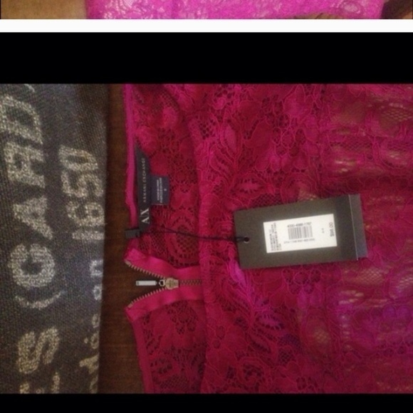 New - AX fuchsia lace dress - Picture 3 of 4